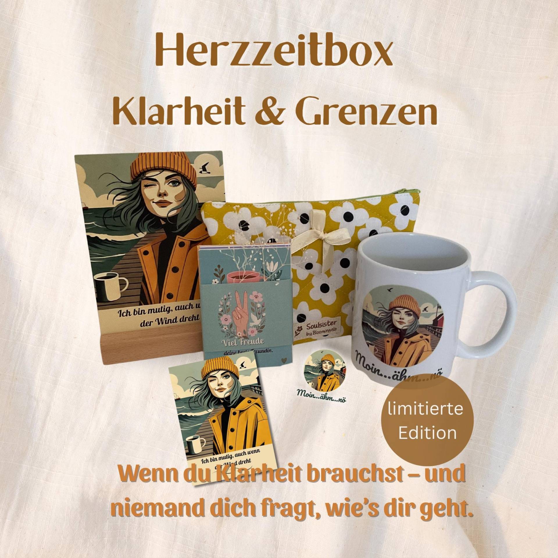 Geschenkbox|Tasse, Sticker, 10 Affirmationskarten, 12 Ritualkarten, Soulbag Und Holzständer|Achtsamkeitsgeschenk Klarheit Grenzen von Etsy - Bloomingela