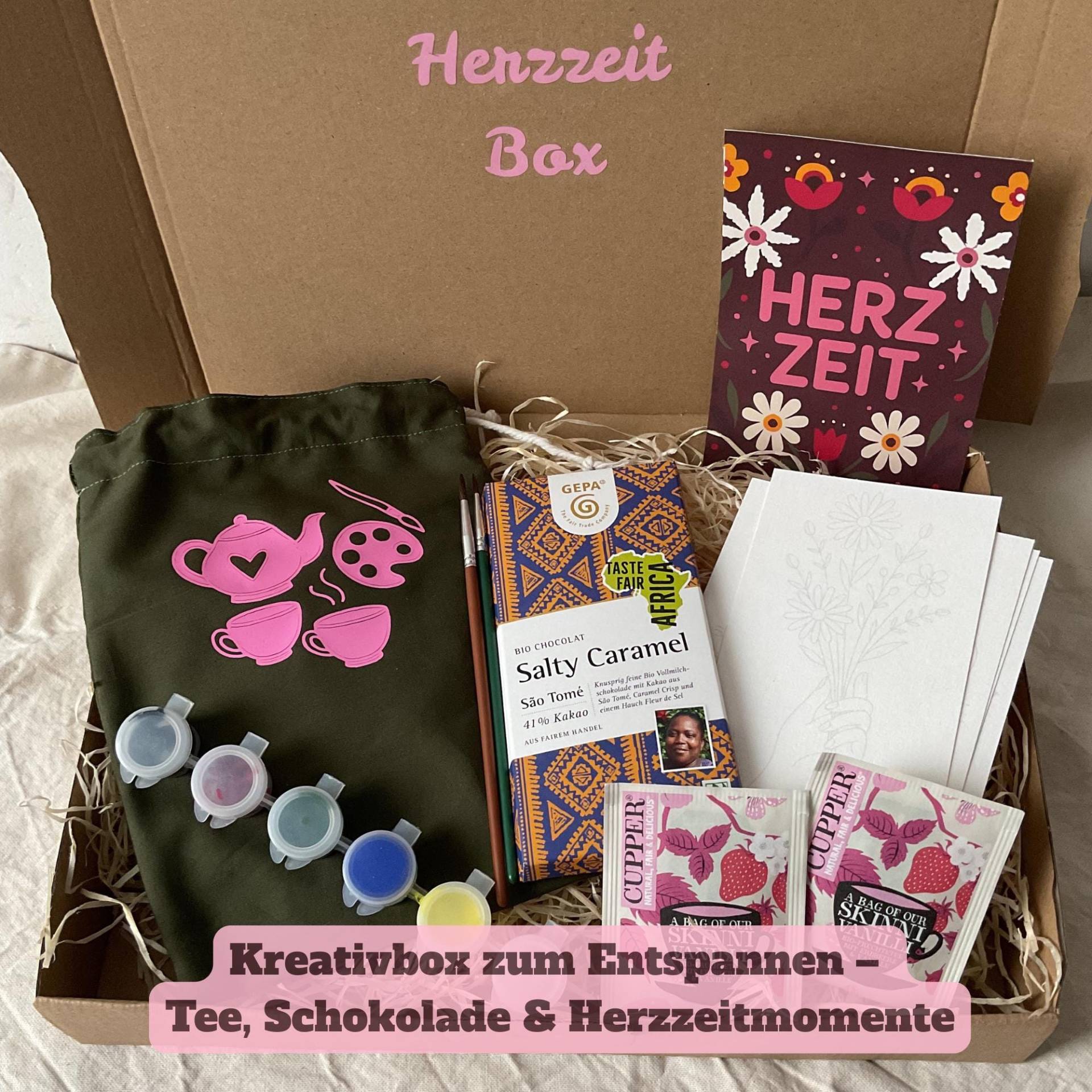 Kreativbox Für Frauen|Achtsamkeits Geschenkbox|Diy Malset Entspannte Auszeiten & Selfcare Momente |Kreatives Geschenk Freundinnen von Etsy - Bloomingela