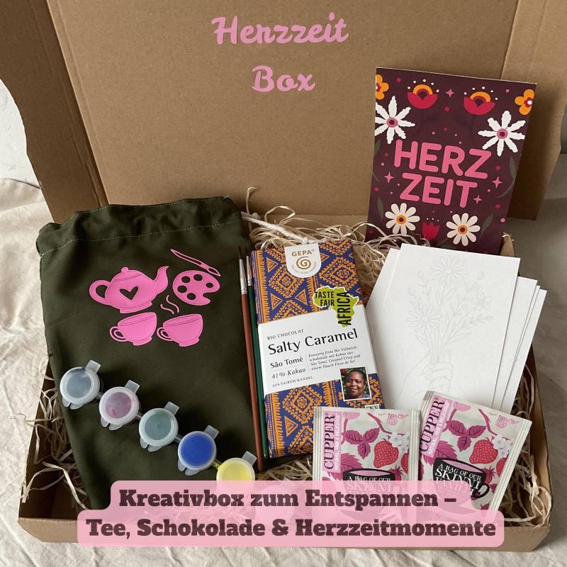 Kreativbox Für Frauen|Achtsamkeits Geschenkbox|Diy Malset Entspannte Auszeiten & Selfcare Momente |Kreatives Geschenk Freundinnen von Etsy - Bloomingela