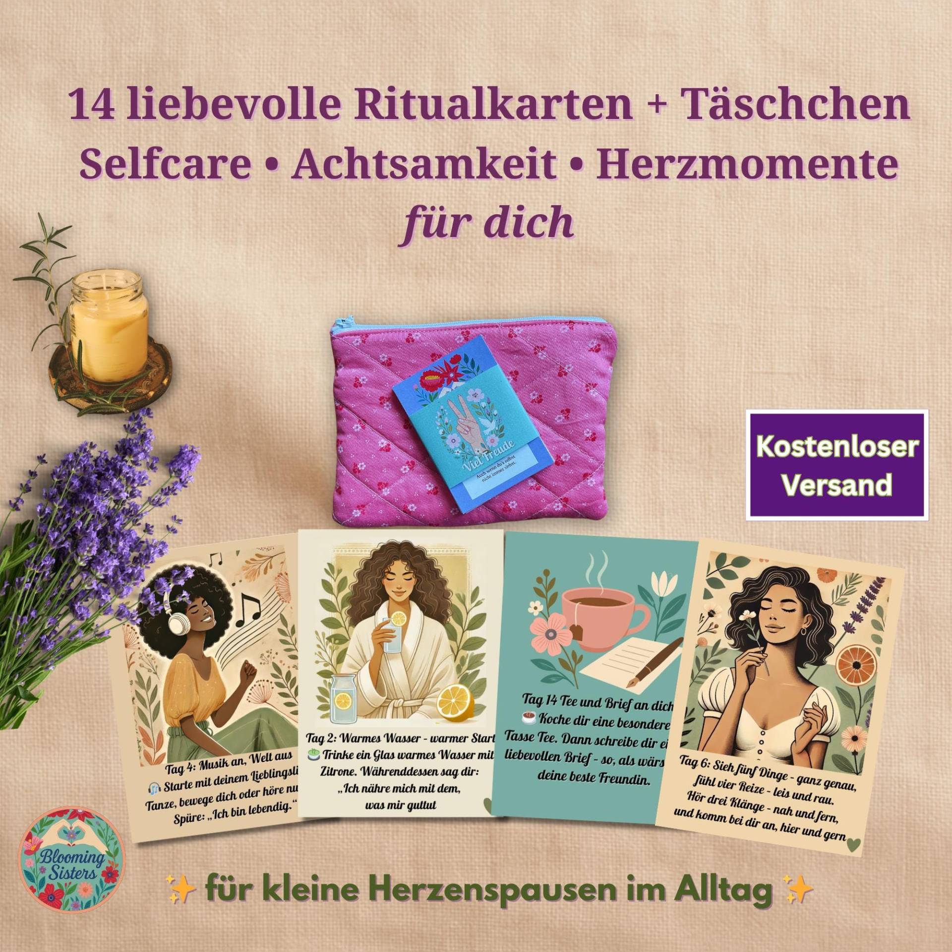 Ritualkarten Set Für Achtsamkeit & Selfcare | 14 Karten + Täschchen Herzzeit Momente Im Alltag Geschenk Frauen Achtsamkei Ritualkarten Set Für Achtsamkeit & Selfcare | 14 Karten + Täschchen Herzzeit Momente Im Alltag Geschenk Frauen Achtsamkei von Etsy - Bloomingela