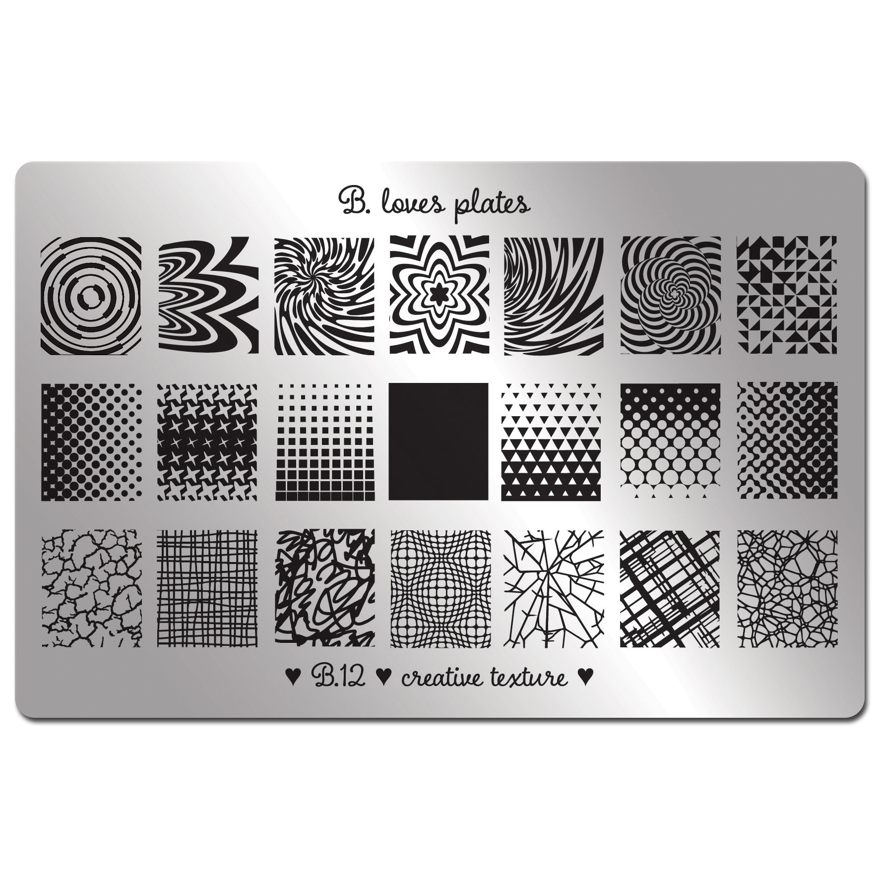 B.12 - Nagel-Kunst Teller Watermarble Farbverlauf Entwurf Kreative Textur von Etsy - BlovesPlates