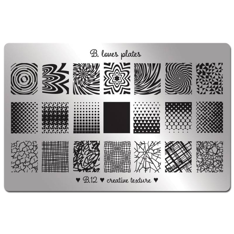 B.12 - Nagel-Kunst Teller Watermarble Farbverlauf Entwurf Kreative Textur von Etsy - BlovesPlates