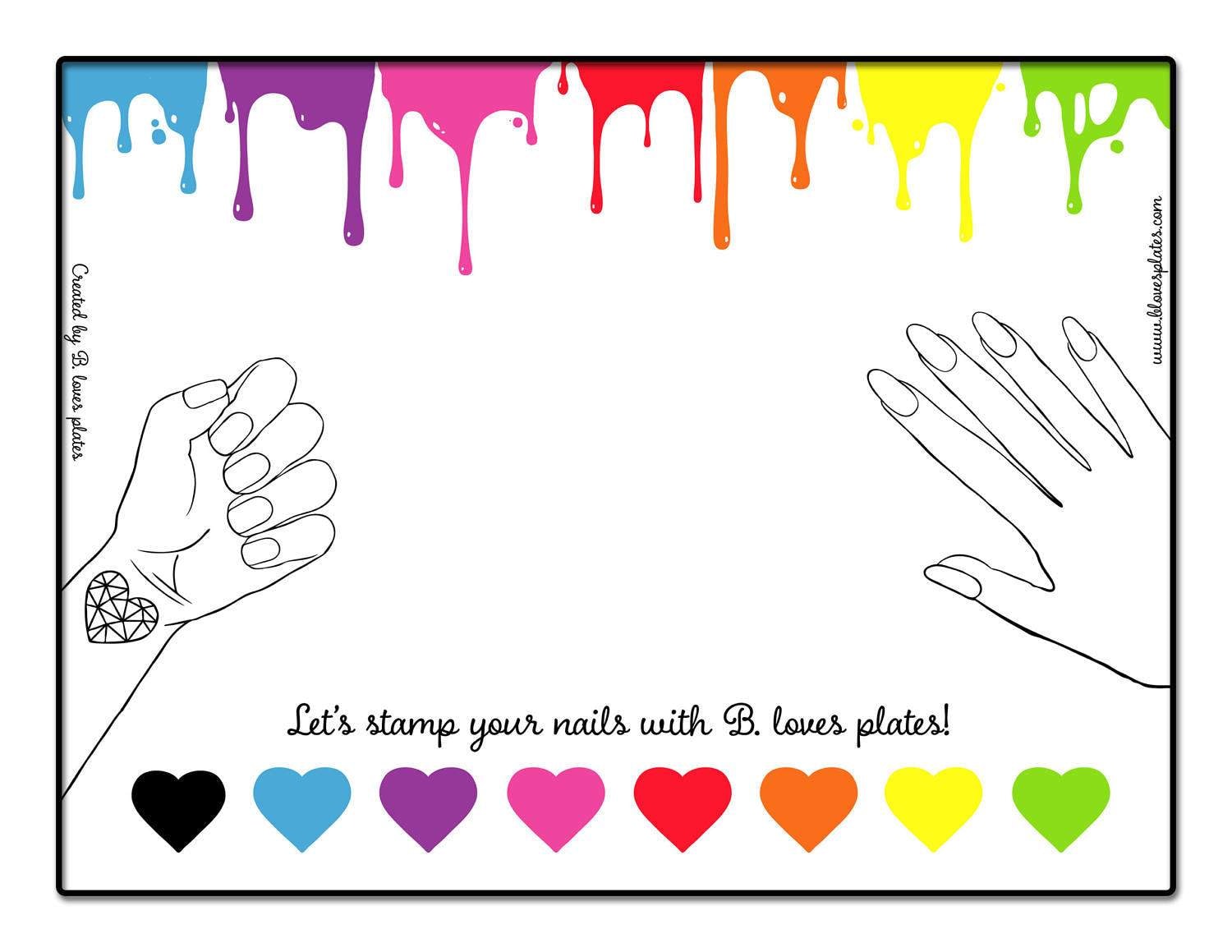 Regenbogen Stamping Matte - Perfekte Bunte Schutz, Während Sie Ihre Nägel Die Beste Stempelmatte Tun Regenbogen Stamping Matte - Perfekte Bunte Schutz, Während Sie Ihre Nägel Die Beste Stempelmatte Tun von Etsy - BlovesPlates