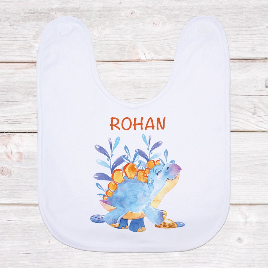 Personalisiertes Baby Lätzchen - Stegosaurus Personalisiertes Baby Lätzchen - Stegosaurus von Etsy - BlueBoxGiftsAU