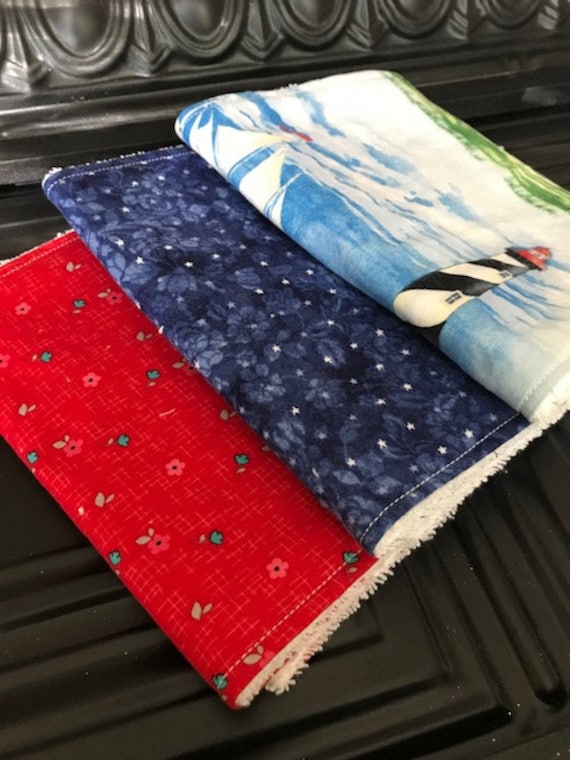 Baby Spucktücher, 3Er Set, Leuchtturm, Geschenk, Babyparty, Neugeborene Lätzchen Und Burping, Gender Neutral Baby, Mama Werden von Etsy - BlueSnowmanQuilts