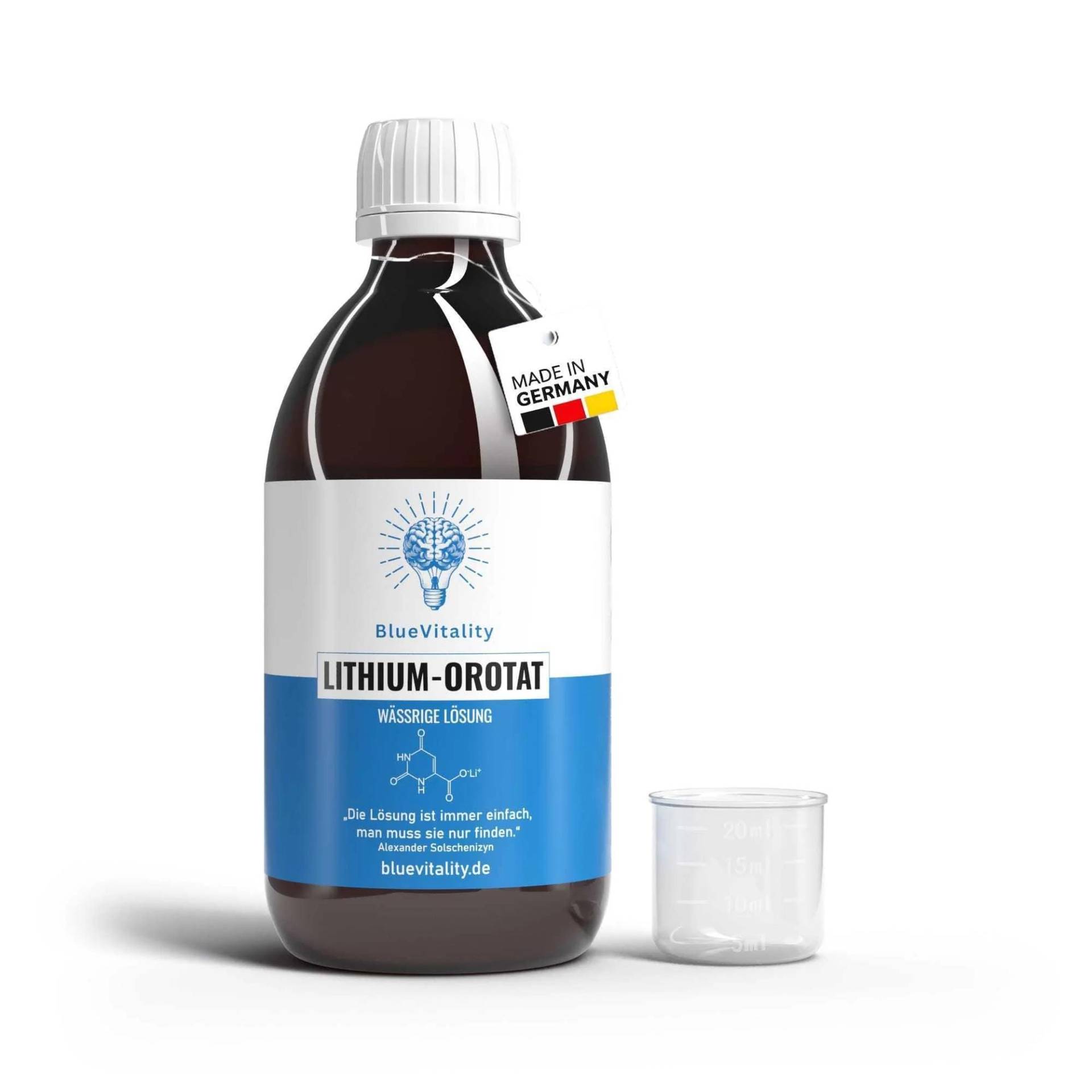 Bluevitality Lithium Orotat - 300 Ml Lösung in Hochwertiger Qualität, Laborgeprüft & Made Germany von Etsy - BlueVitality