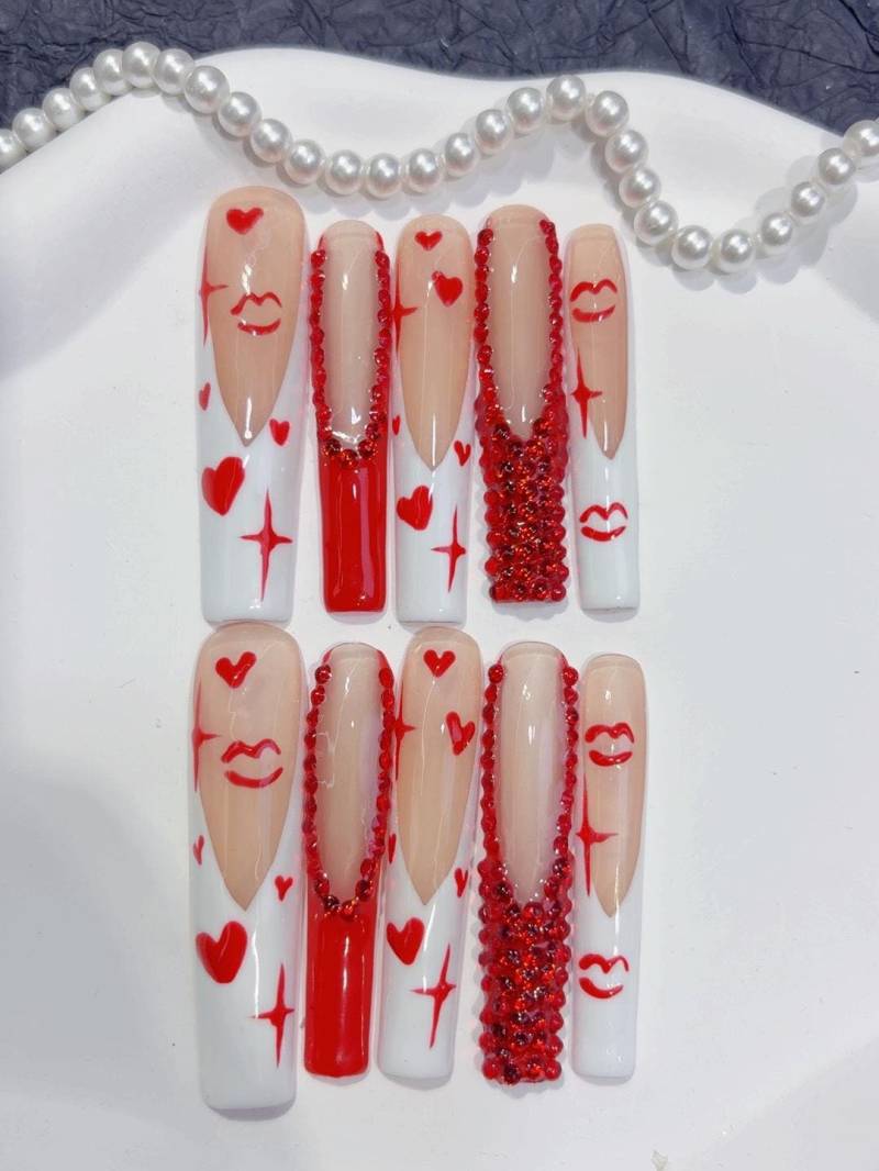 Lange Press On Nails Lange Press On Nails von Etsy - Bnails91