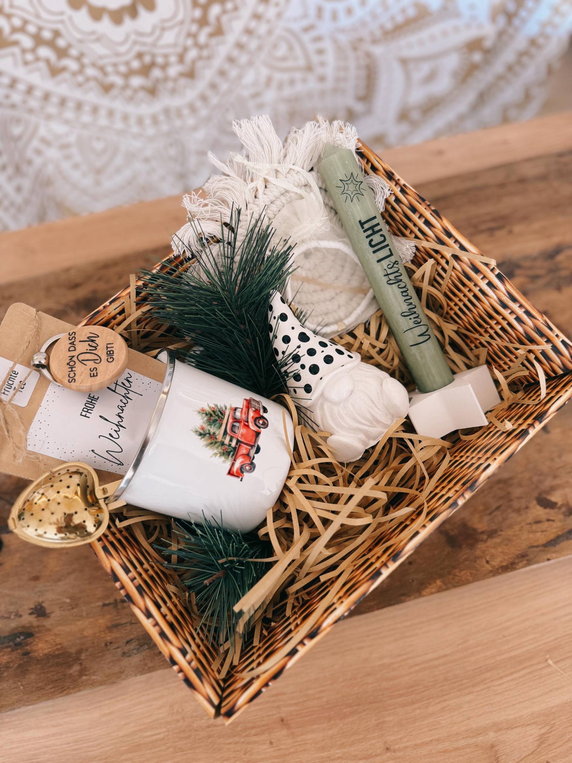 Boho Weihnachts Geschenkset Mit Tasse, Tee, Kerze & Deko - Liebevolles Weihnachtsgeschenk Für Herzensmenschen von Etsy - BoJaLiStore