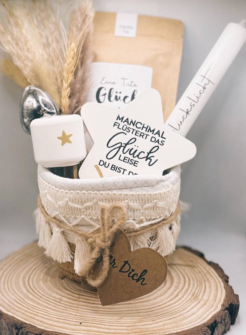 Eschenkset Seelenglück - Glücksstern & Wunschlicht Du Bist Dran Tee, Trockenblumen, Achtsamkeit Geschenk, Mitbringsel, Für Dich von Etsy - BoJaLiStore