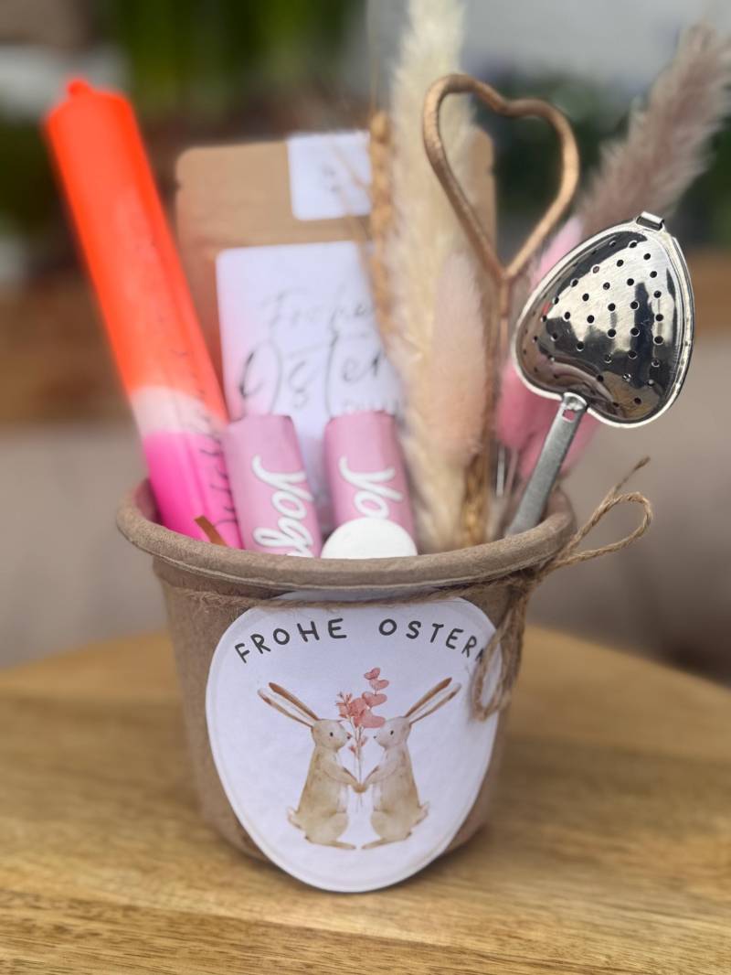 Ostergeschenk Set Mit Eistee | Geschenk Im Becher Kerze Herz & Trockenblumen Kleines Mitbringsel Ostern Fertig von Etsy - BoJaLiStore