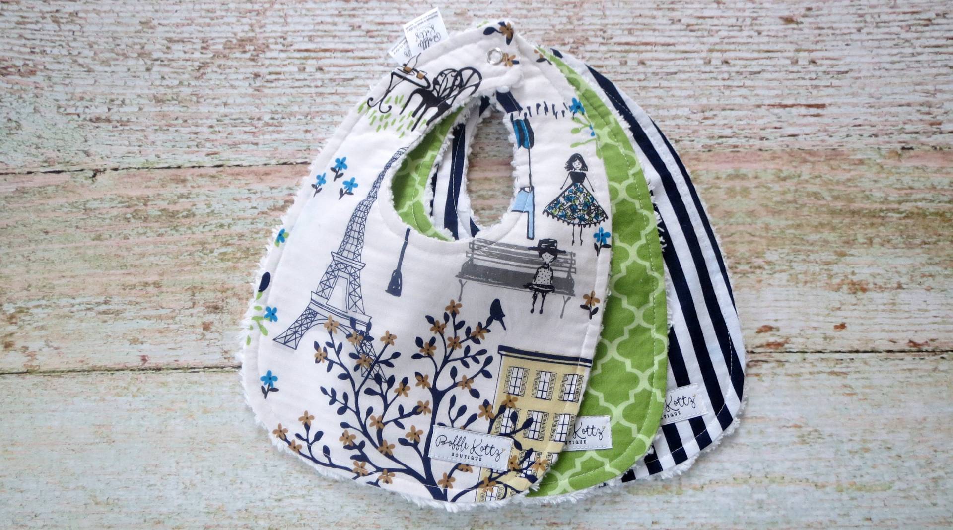 Lätzchen - Baby Mädchen Lätzchen Paris Eiffelturm Grünes Quatrafoil Marine Streifen Chenille Bibs Shower Geschenk Lätzchen - Baby Mädchen Lätzchen Paris Eiffelturm Grünes Quatrafoil Marine Streifen Chenille Bibs Shower Geschenk von Etsy - BobbleKottzBoutique