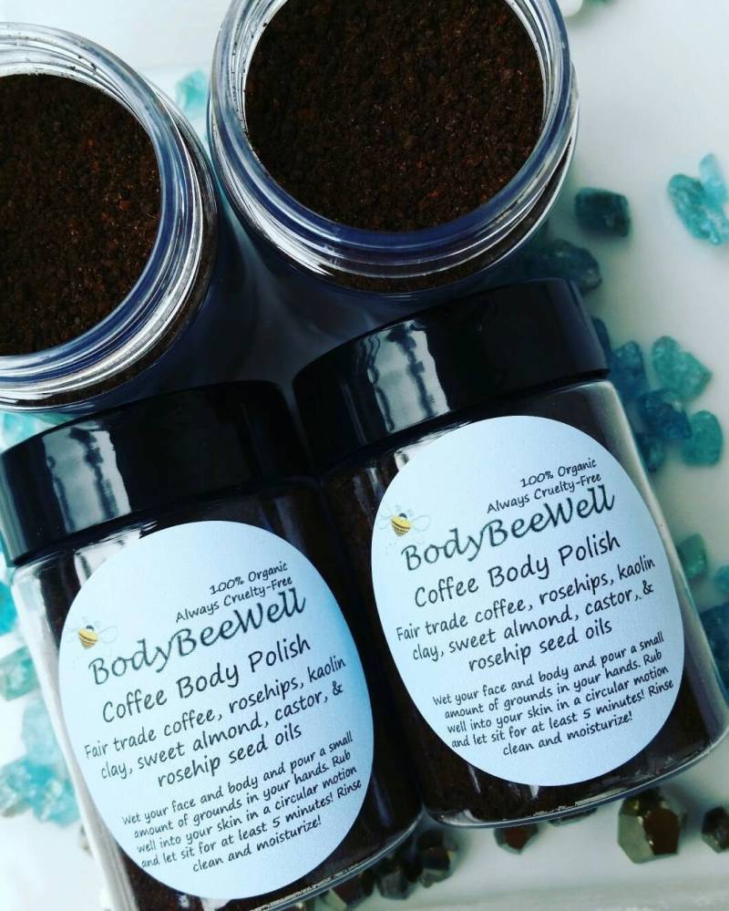 Bio-Kaffee Peeling, Körperpeeling, Bio-Gesichtspeeling, Vegane Kosmetik, Ohne Tierversuche Bio-Kaffee Peeling, Körperpeeling, Bio-Gesichtspeeling, Vegane Kosmetik, Ohne Tierversuche von Etsy - BodyBeeWell