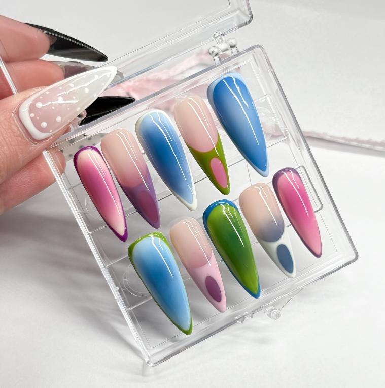 Glossy Ombre Press On Nails | Handmade Gradient Nail Set Elegant Soft Fade Reusable Classy Art For Daily Look Glossy Ombre Press On Nails | Handmade Gradient Nail Set Elegant Soft Fade Reusable Classy Art For Daily Look von Etsy - BohmBum
