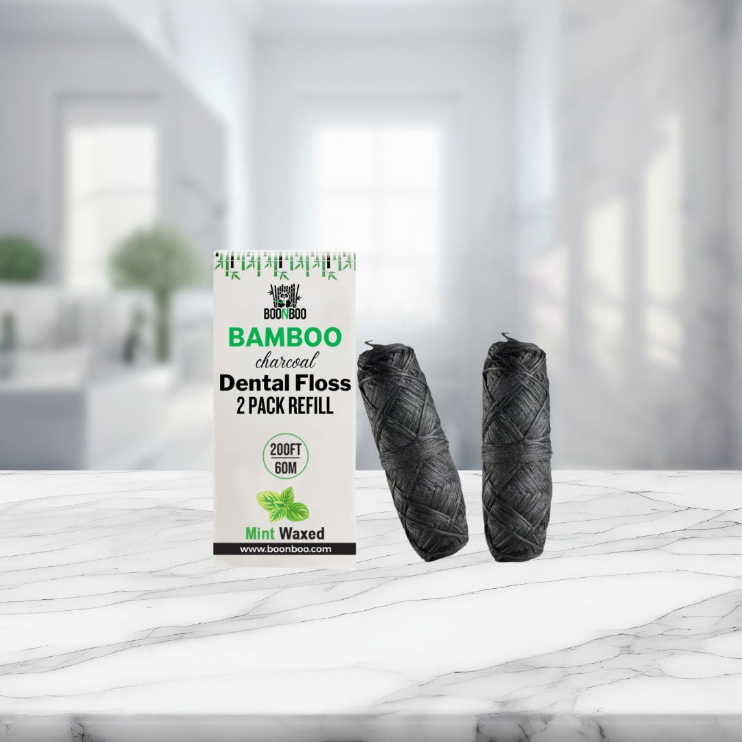 Boonboo Zahnseide Refill | Bambusholzkohle Gewebefaser Minze Geschmack 2 Stück Von 100 Ft/30 Meter - Gesamt 200 Ft/60 Boonboo Zahnseide Refill | Bambusholzkohle Gewebefaser Minze Geschmack 2 Stück Von 100 Ft/30 Meter - Gesamt 200 Ft/60 von Etsy - BoonbooStore