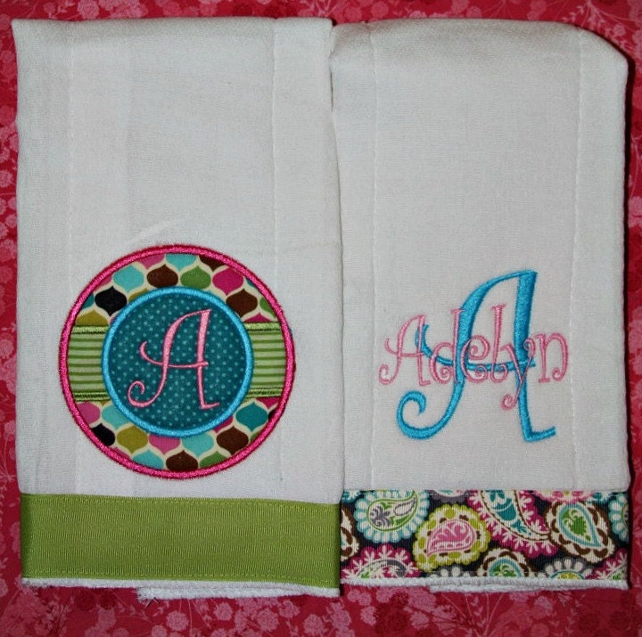 Benutzerdefinierte Applizierte Kreis Frameset Burp Tuch von Etsy - BoutiqfullyYours