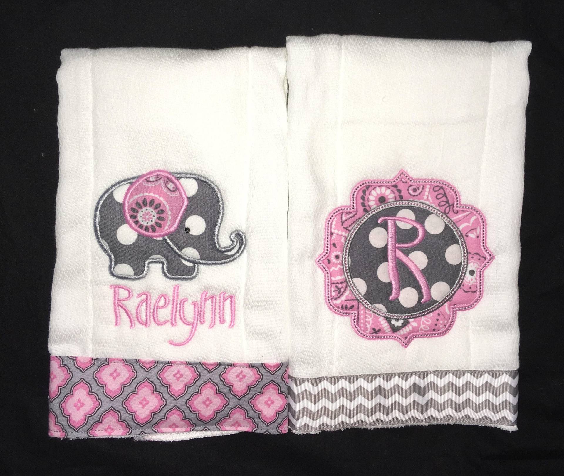 Benutzerdefinierte Applizierten Elefant Spucktücher von Etsy - BoutiqfullyYours