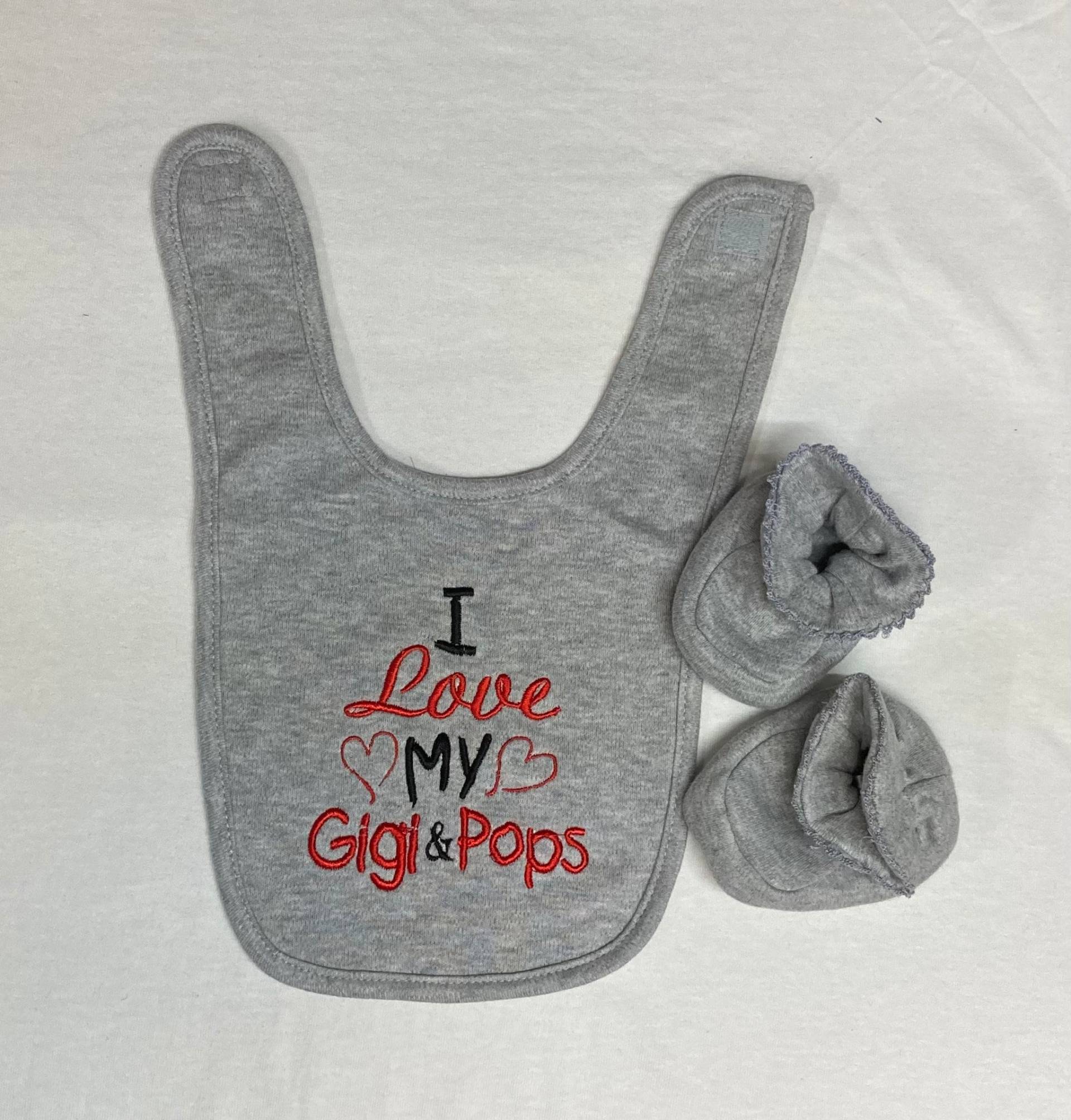 I Love My Lolli & Pop Baby Lätzchen Und Booties I Love My Lolli & Pop Baby Lätzchen Und Booties von Etsy - BoutiqfullyYours