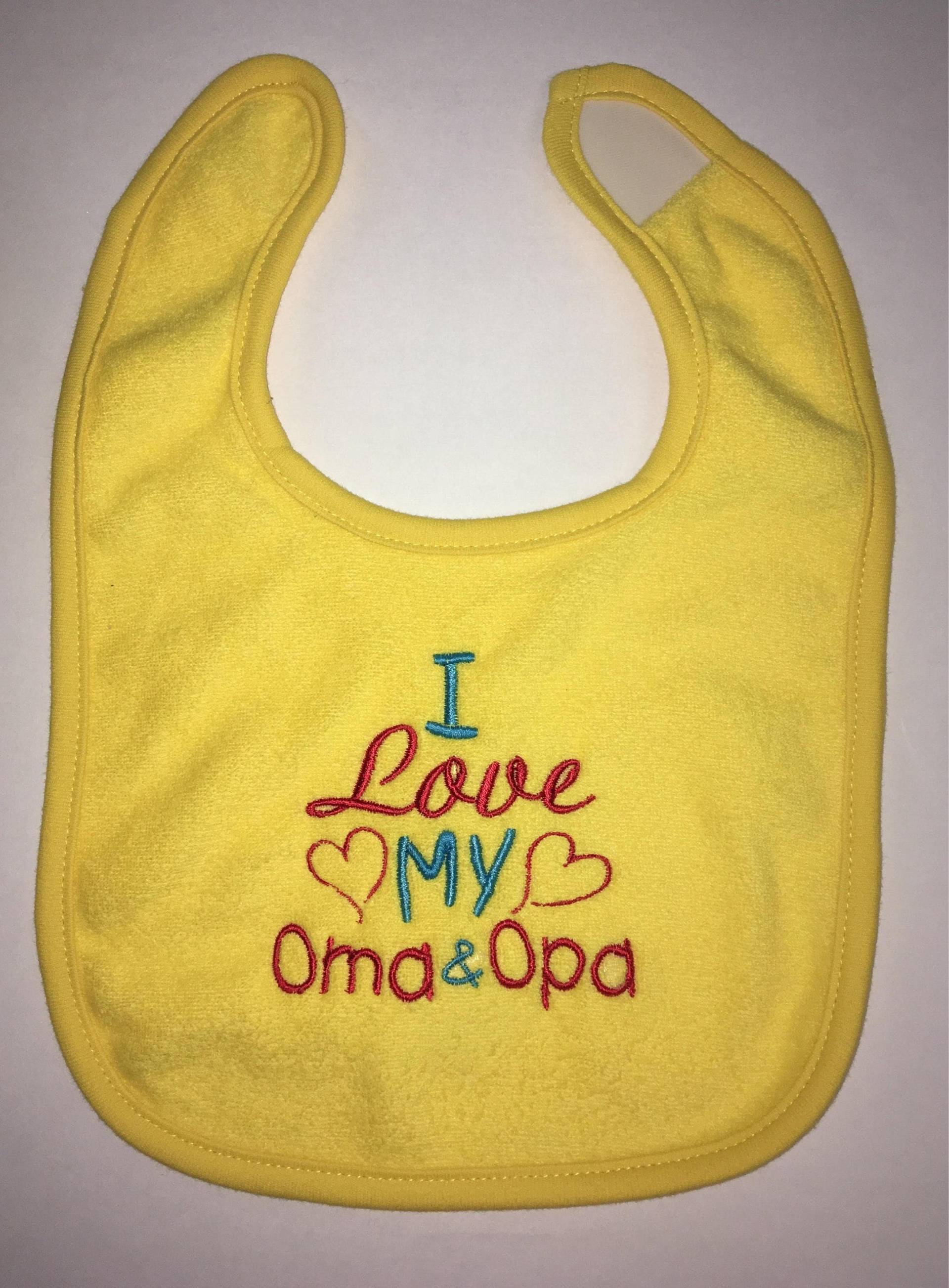 I Love My Oma & Opa Besticktes Biib von Etsy - BoutiqfullyYours
