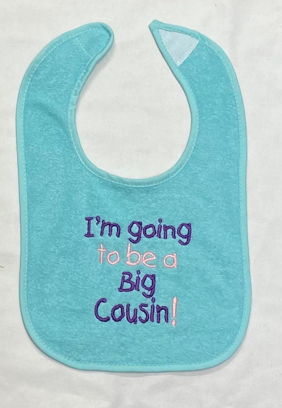 Ich Werde Ein Großer Cousin Bestickt Lätzchen von Etsy - BoutiqfullyYours