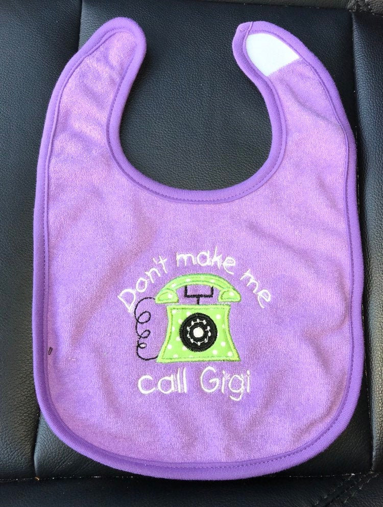 Lassen Sie Mich Nicht Nennen Gigi Benutzerdefinierte Appliqued Lätzig von Etsy - BoutiqfullyYours