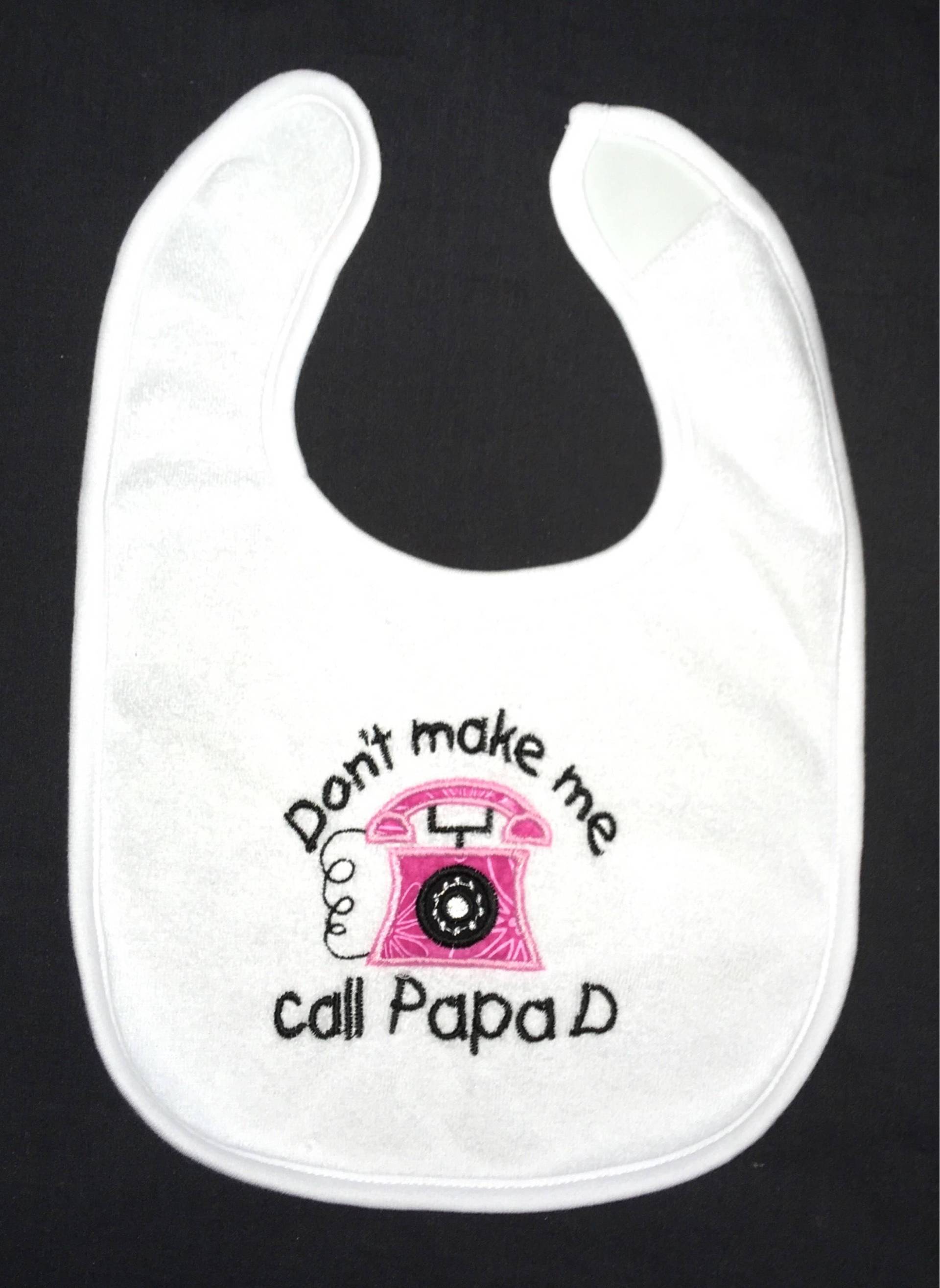 Lassen Sie Mich Nicht Nennen Papa D Benutzerdefinierte Appliqued Lätzchen von Etsy - BoutiqfullyYours