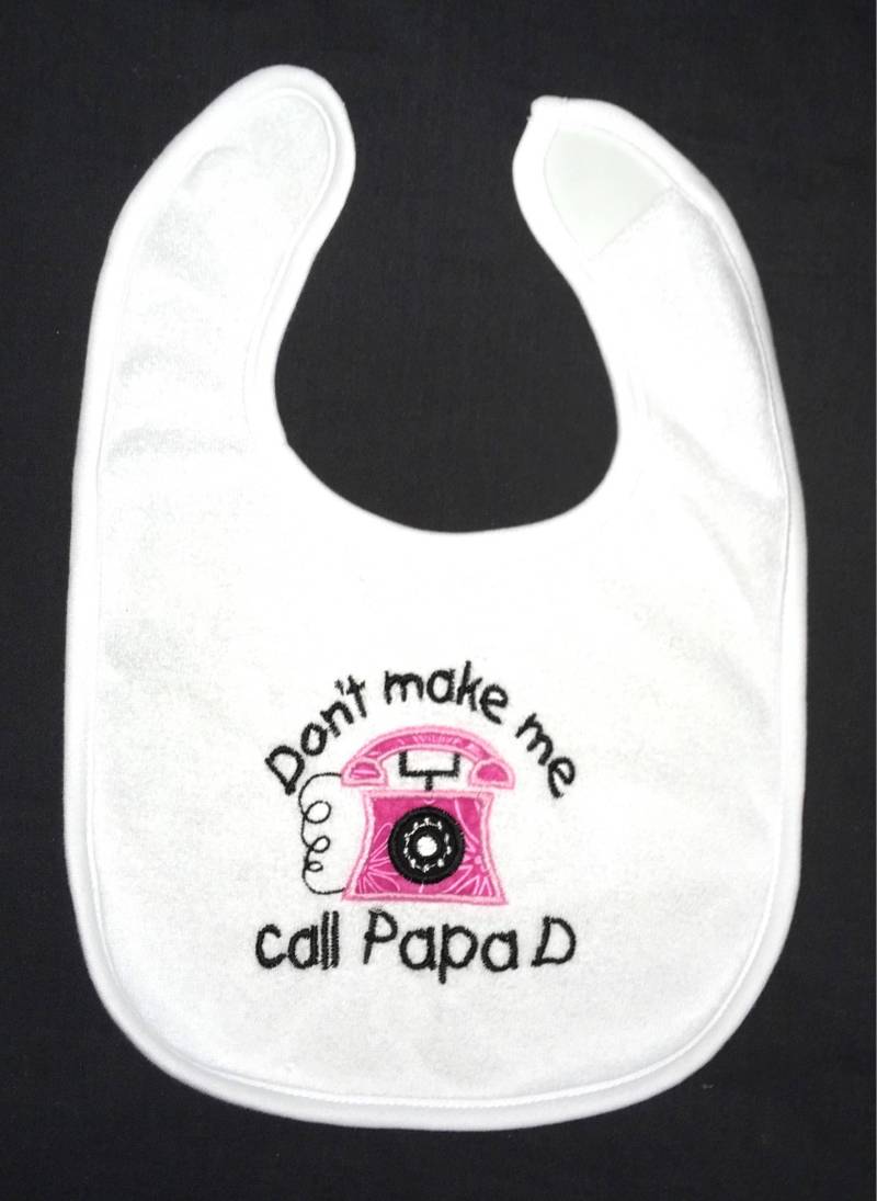 Lassen Sie Mich Nicht Nennen Papa D Benutzerdefinierte Appliqued Lätzchen von Etsy - BoutiqfullyYours