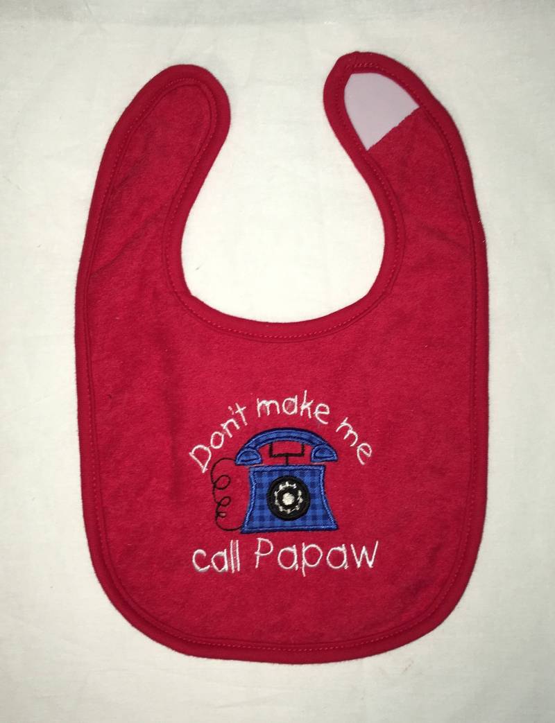 Lassen Sie Mich Nicht Nennen Papaw Benutzerdefinierte Appliqued Lätzchen von Etsy - BoutiqfullyYours