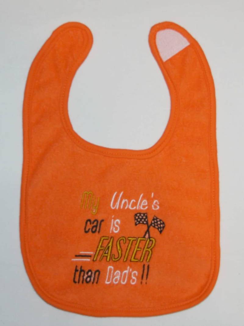 Mein Onkel Auto, Wenn Faster Als Papa Benutzerdefinierte Bestickte Lätzchen von Etsy - BoutiqfullyYours