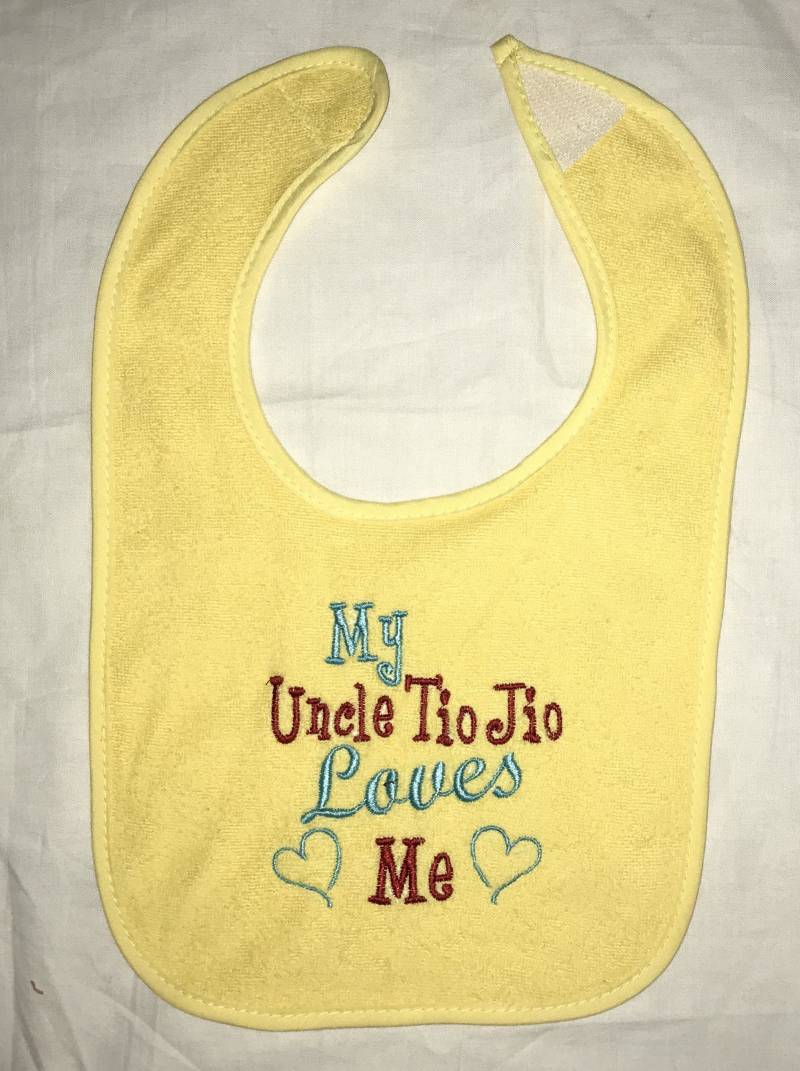 Mein Onkel Liebt Mich Besticktes Lätzchen Nach Wunsch von Etsy - BoutiqfullyYours