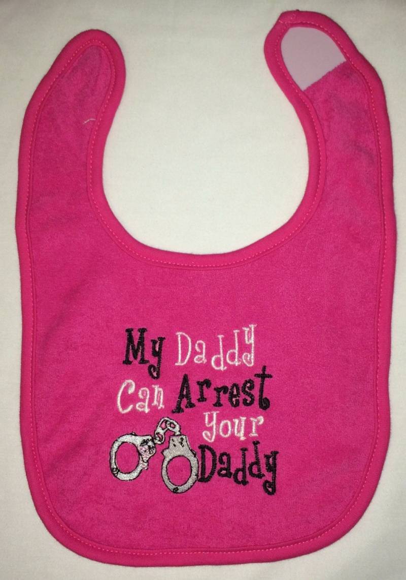 Mein Papa Kann Ihren Daddy Bestickt Lätzchen Verhaften von Etsy - BoutiqfullyYours