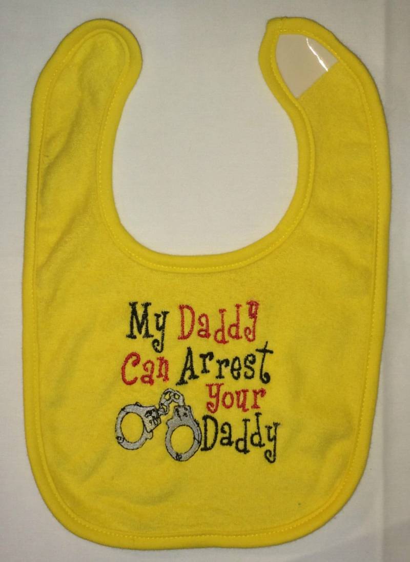 Mein Papa Kann Ihren Daddy Bestickt Lätzchen Verhaften von Etsy - BoutiqfullyYours