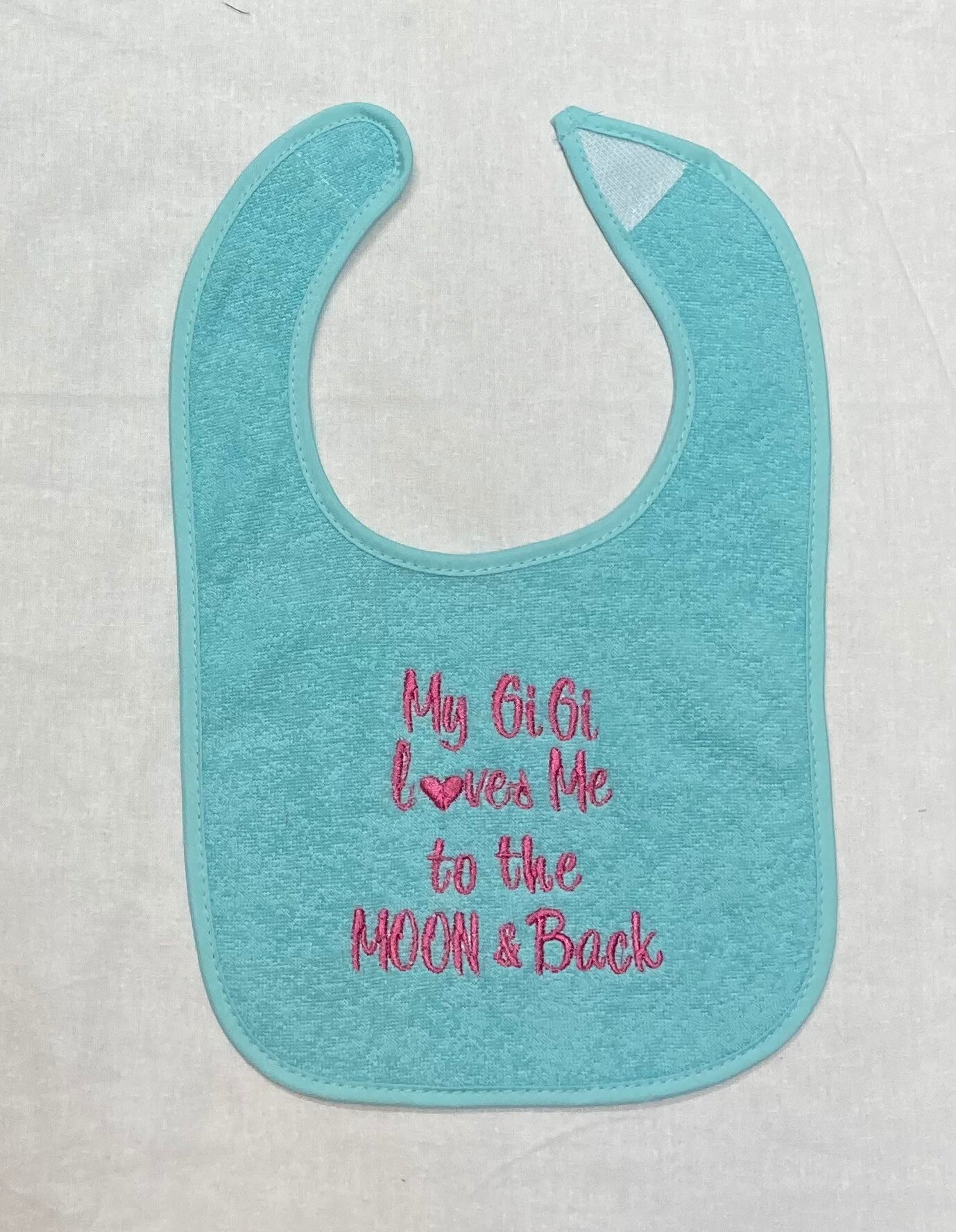 Meine Gi Liebt Mich Zu Den Moon & Back Benutzerdefinierte Bestickt Lätzchen von Etsy - BoutiqfullyYours