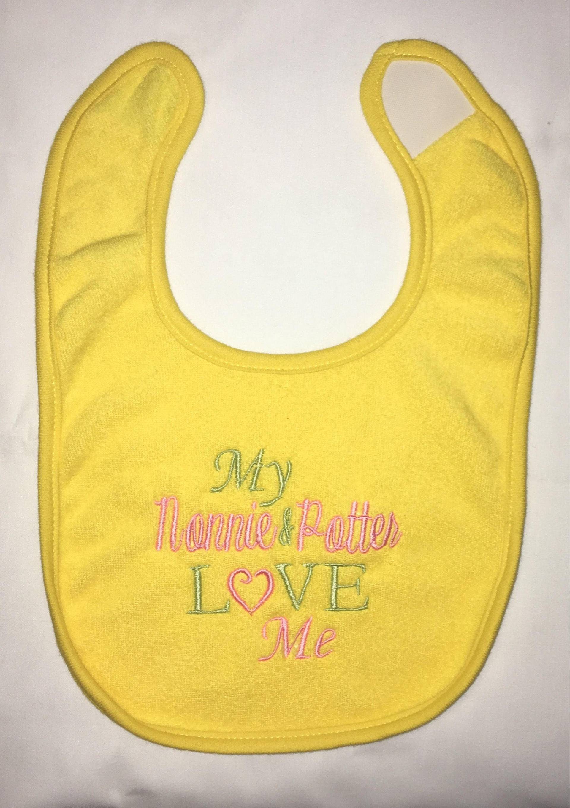 Meine Nonnie & Potter Liebe Mich Benutzerdefinierte Bestickt Lätz von Etsy - BoutiqfullyYours