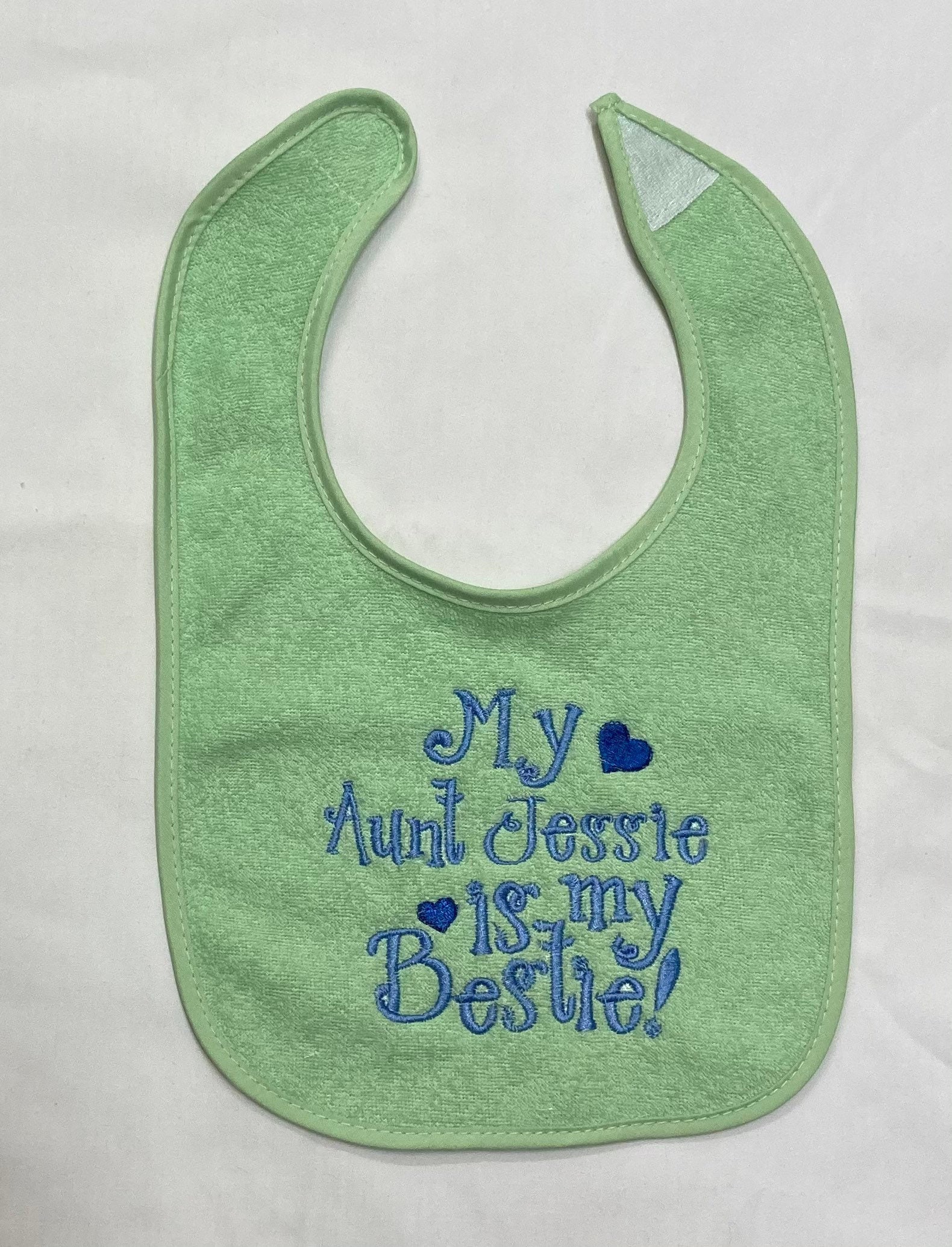 Meine Tante | Name Der Tante Ist Mein Bestie Benutzerdefinierte Bestickt Lätzchen von Etsy - BoutiqfullyYours