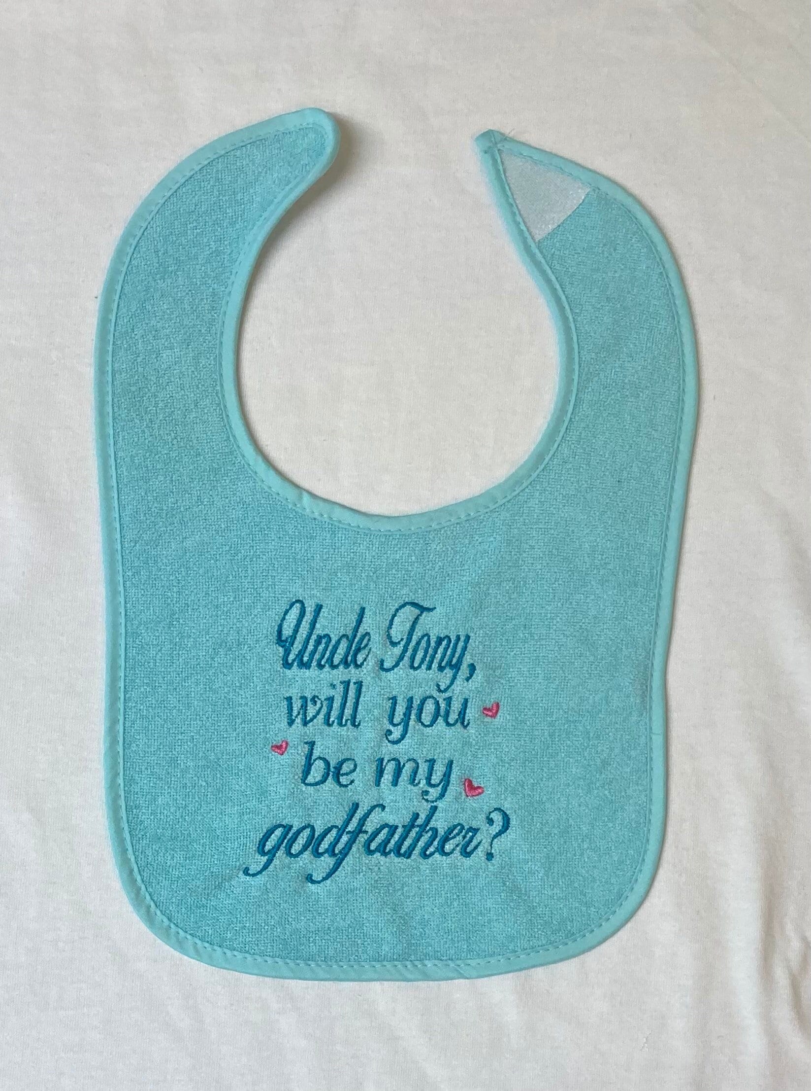 Onkel | Name Des Onkels Wirst Du Mein Patenonkel Sein? Individuell Besticktes Lätzchen von Etsy - BoutiqfullyYours