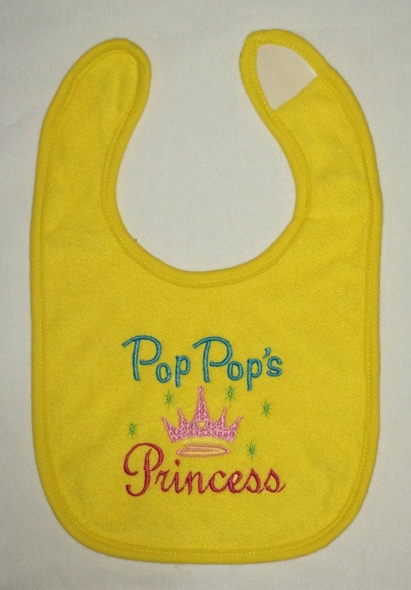 Pop Prinzessin Benutzerdefinierte Bestickt Lätzchen von Etsy - BoutiqfullyYours