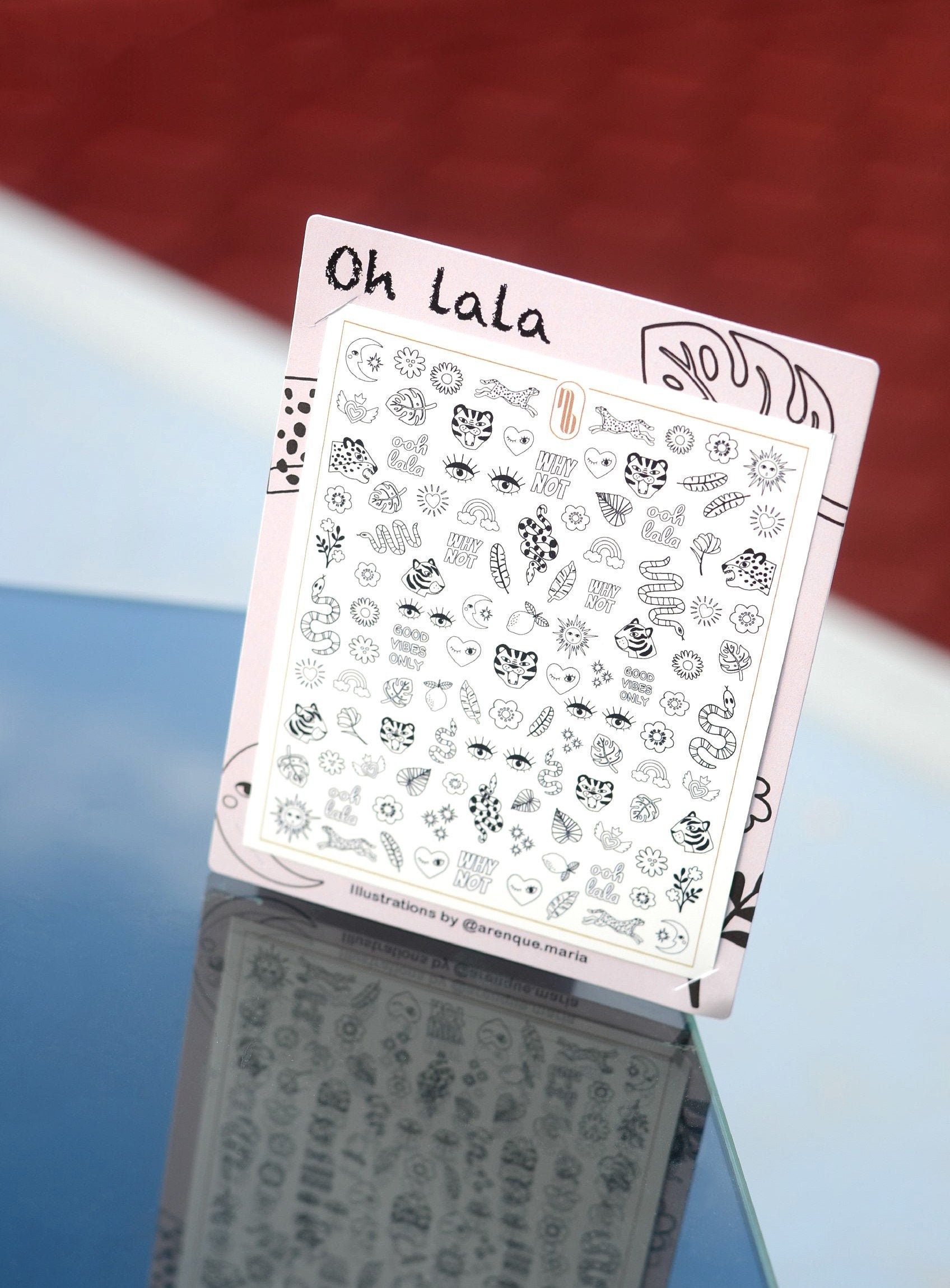 Oh La Schwarz | Wasserschiebefolie Nagel Abziehbild Set Nagelkunst von Etsy - BraaunNails