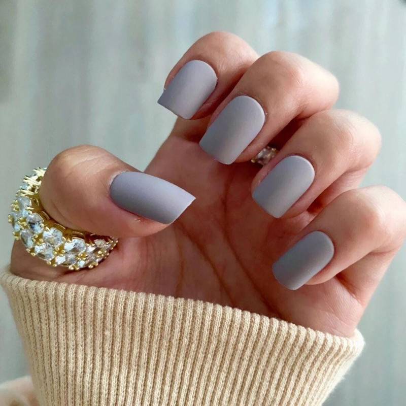 Matte Press On Nails, Glue Fake Ideas For Summer, Classic Color, Handmade Reusable Nails von Etsy - BrandlDesigns