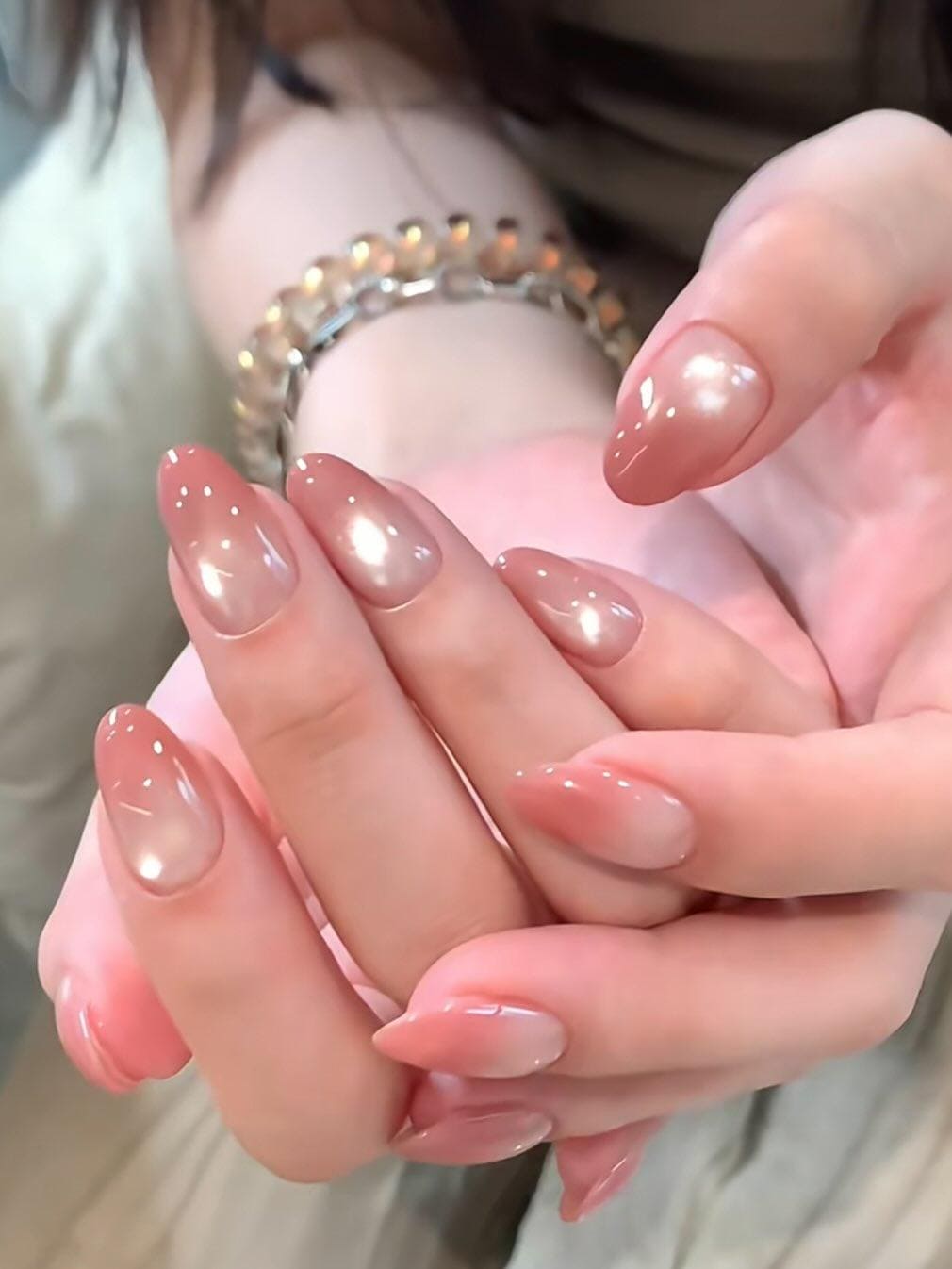 Ombre Press On Nails | Handmade Gradient Nail Set Soft Pink & White False Clean Girl Reusable Custom Minimal Art Ombre Press On Nails | Handmade Gradient Nail Set Soft Pink & White False Clean Girl Reusable Custom Minimal Art von Etsy - BrandlDesigns
