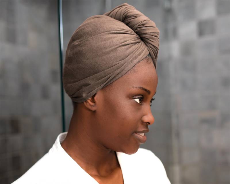Mokka Mousse, T-Shirt Haar Handtuch Wrap, Volles, Lockiges von Etsy - BreezyTee