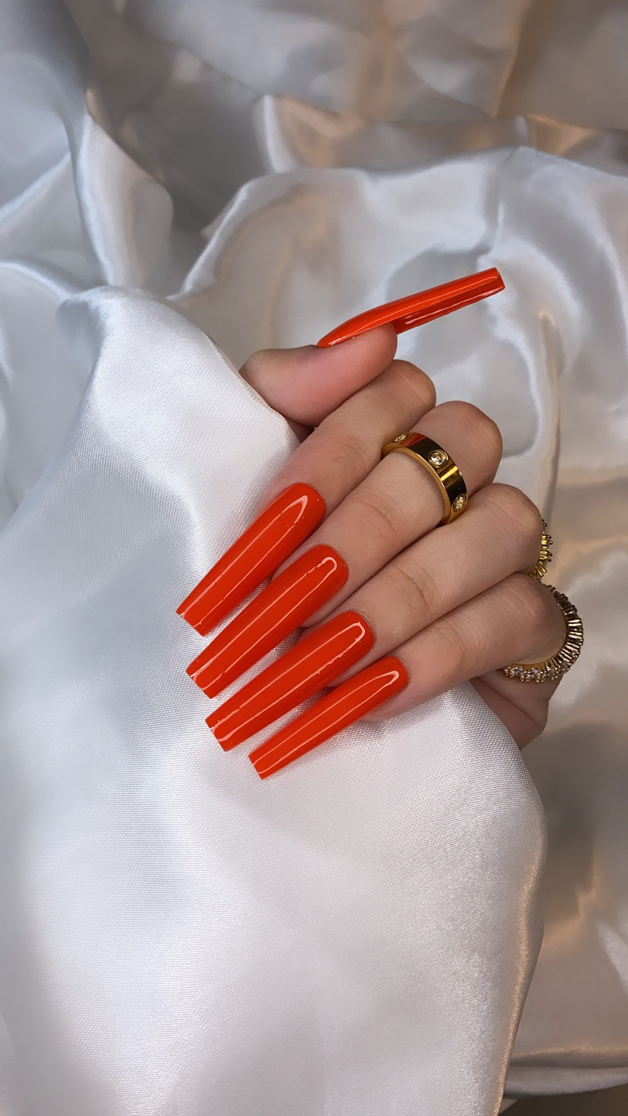 Blutorange - Press On Nail Set von Etsy - BriannaMarieArtistry