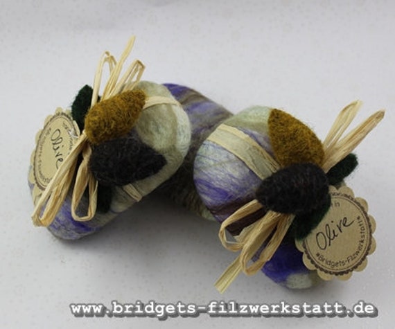 Eingefilzte Seife "Olive" Pflegend Eingefilzte Seife "Olive" Pflegend von Etsy - BridgetsWelt