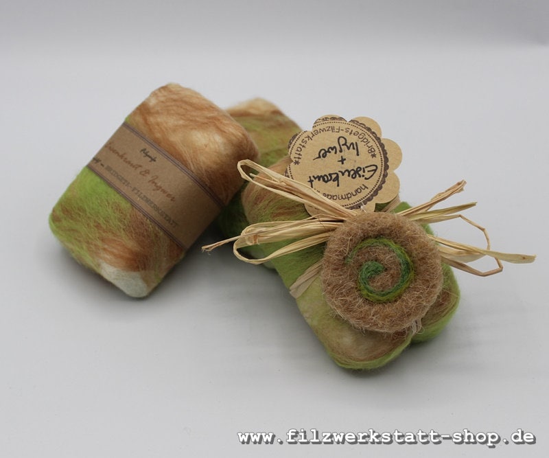 Filz-Seife "Eisenkraut & Zitrone" Das Besondere Geschenk Filz-Seife "Eisenkraut & Zitrone" Das Besondere Geschenk von Etsy - BridgetsWelt