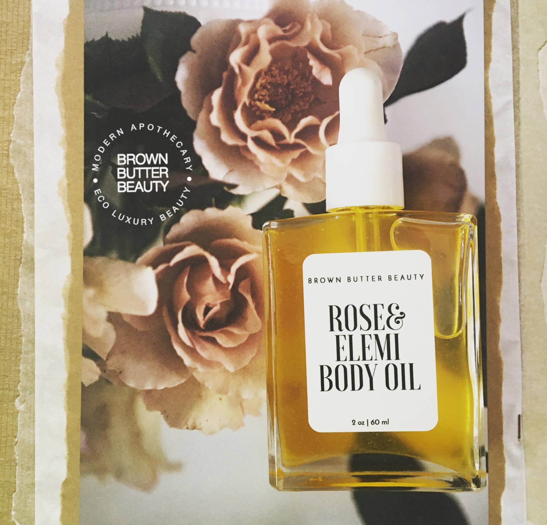 Rose Elemi Körperöl | Brautjungfer Geschenk Für Sie Bio-Hautpflege von Etsy - BrownButterBeauty