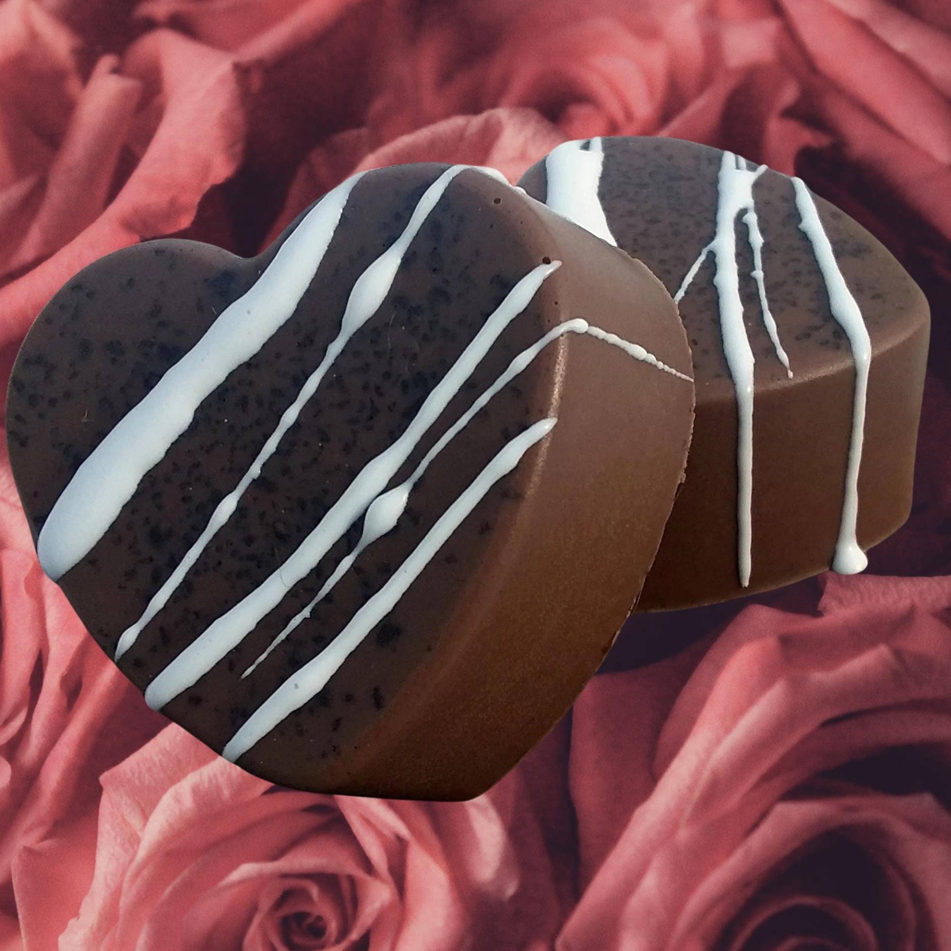 Schokoladenherzseife - Marshmallow Vanille Duftendes Selbstfürsorgegeschenk, Korbfüller von Etsy - BubblesUpByBethieB