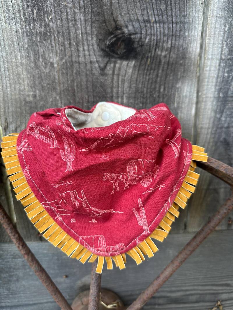 Cowboy Baby Lätzchen Southwest Wüsten Motiv Mit Fransen von Etsy - BuckarooBabyBibs