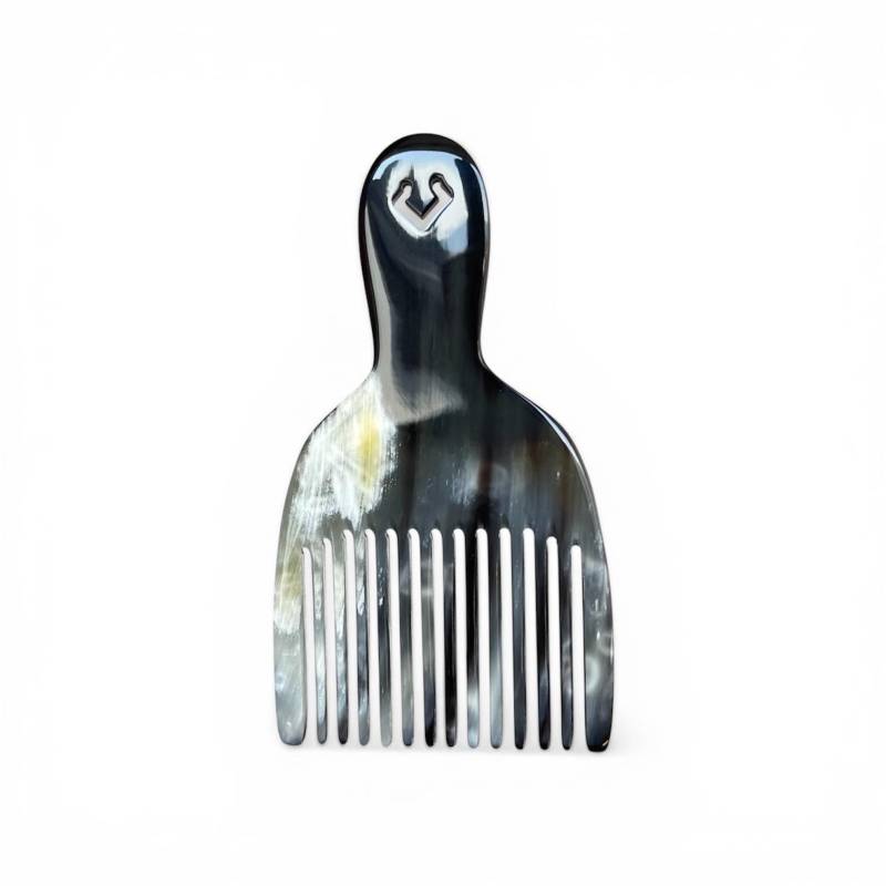 Büffelhornkamm, Taschenbartkamm, Natürlicher Afro-Pick, Reise-Haarpflege-Werkzeug von Etsy - Buffagems