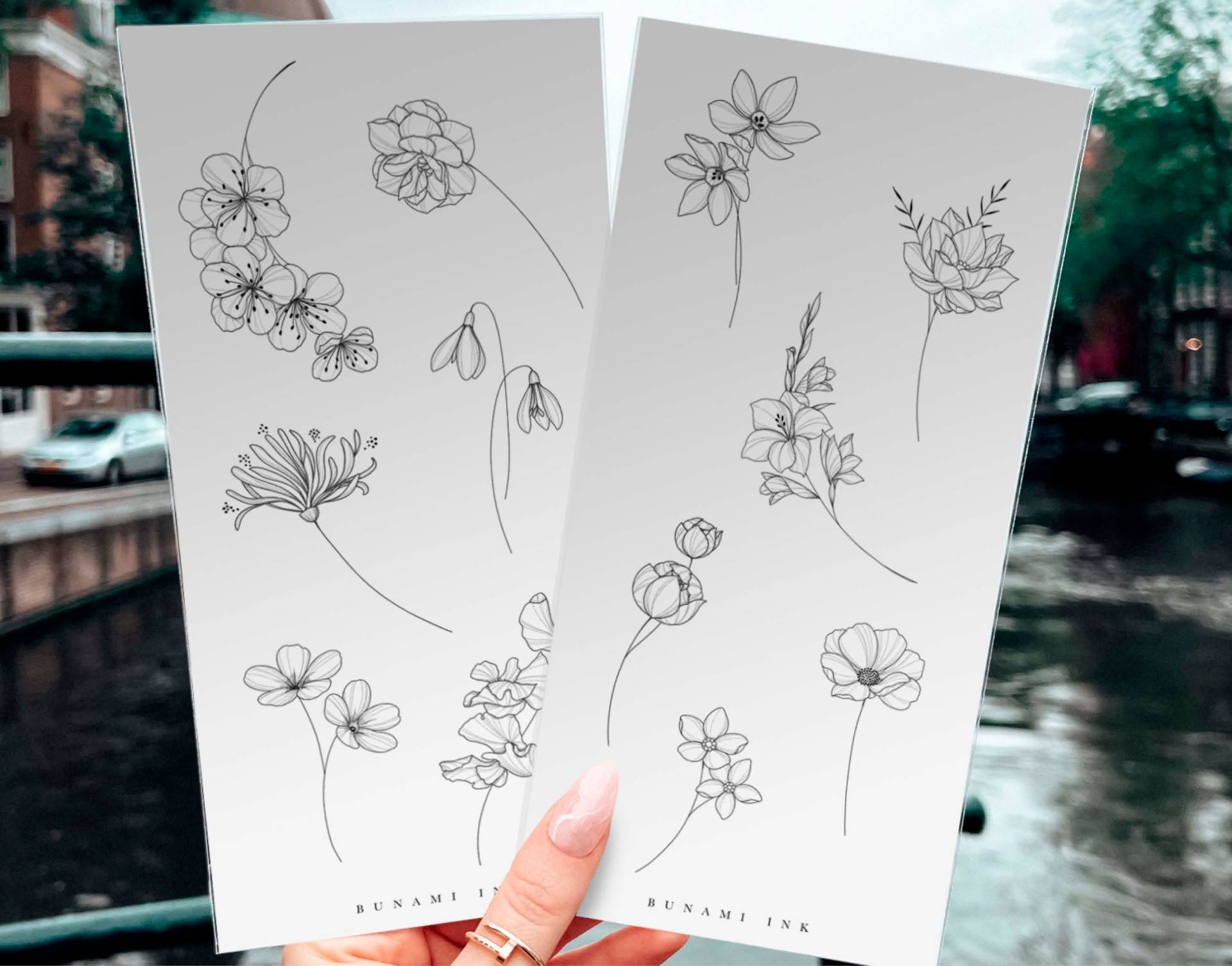 Temporäre Tattoos 12 Geburtsblumen Set Januar-Dezember | Neue Edition Temporäre Tattoos 12 Geburtsblumen Set Januar-Dezember | Neue Edition von Etsy - BunamiInk