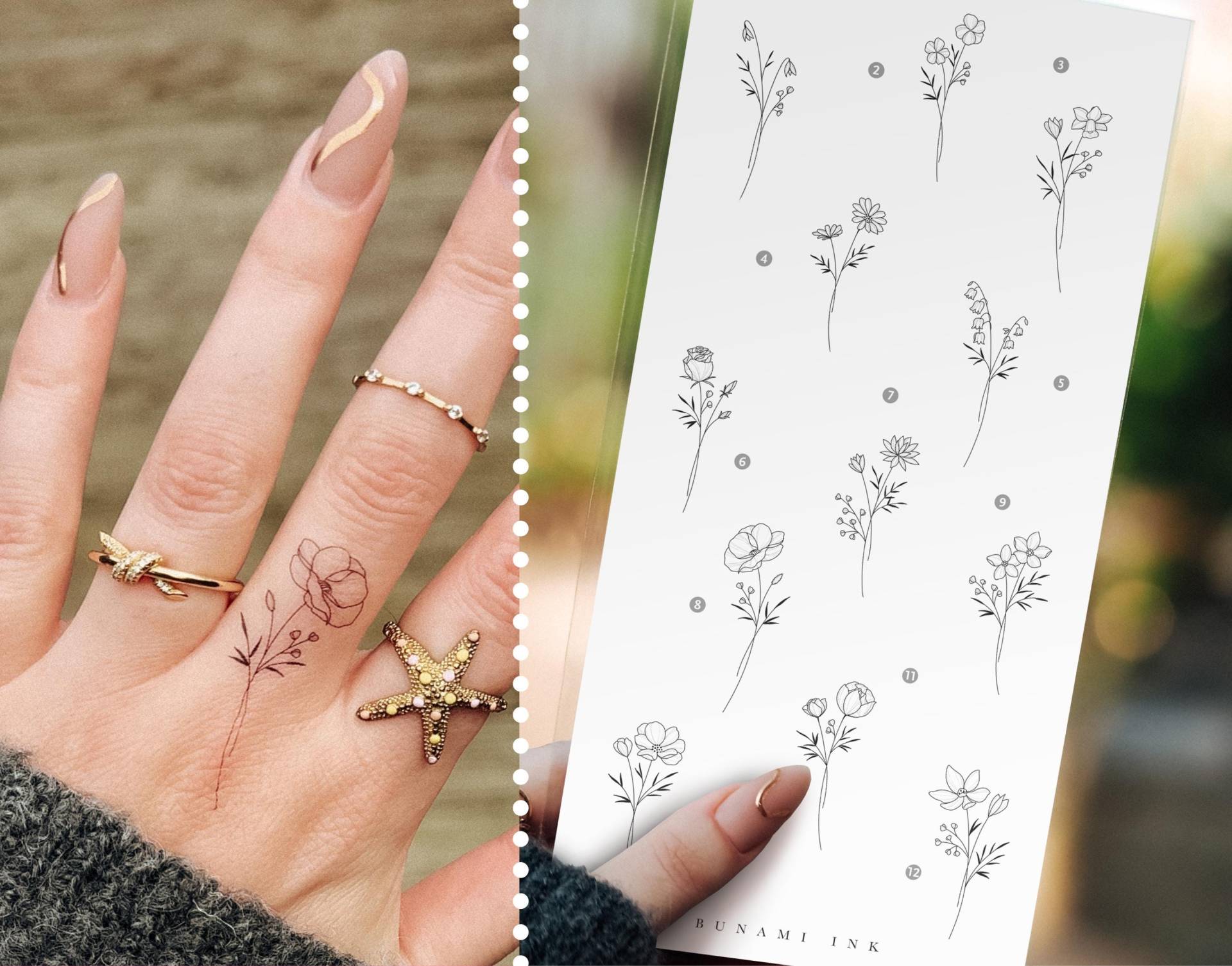 Temporäre Tattoos Kleine Geburtsblumen Sträußchen Für Das Ganze Jahr Temporäre Tattoos Kleine Geburtsblumen Sträußchen Für Das Ganze Jahr von Etsy - BunamiInk