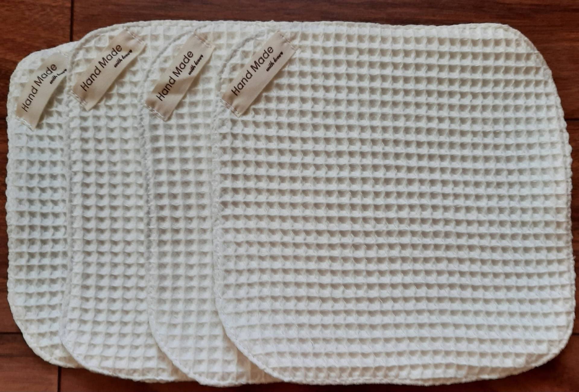 Waschlappen Aus Waffelpique, 100% Baumwolle, Weiß von Etsy - BunteFaedenbyCarola